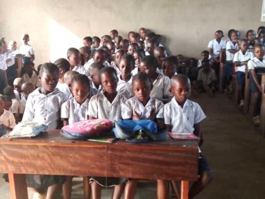 Klassenzimmer der Grundschule St. André